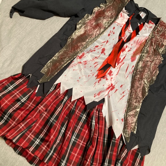 Zombie (adult) school girl Halloween costume - M - Picture 11 of 13